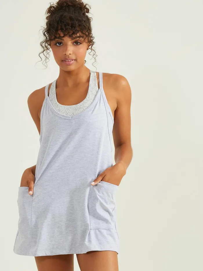 Women Hang Tough Mini Dress Heathergrey Altar039d State Activewear