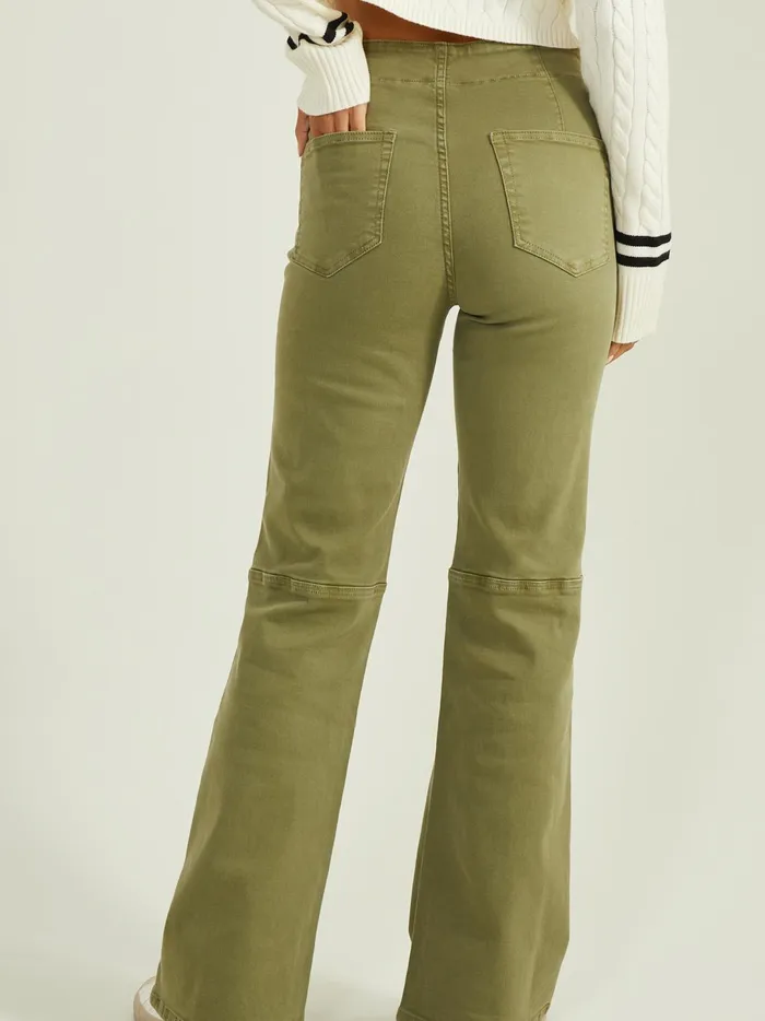 Women Harlow Flare Jeans Olive Altar039d State Statement Jeans