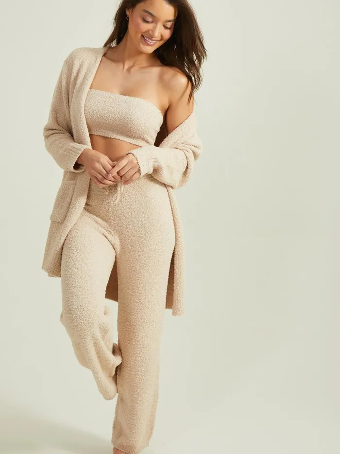 Women Harper Fuzzy Tube Top Taupe Altar039d State Sleep Lounge