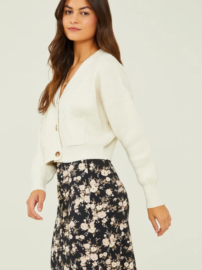 Women Haven Front Button Cardigan Cream Altar039d State Sweaters