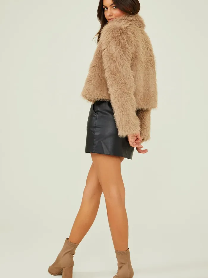 Women Hayley Fur Jacket Mocha Altar039d State Jackets