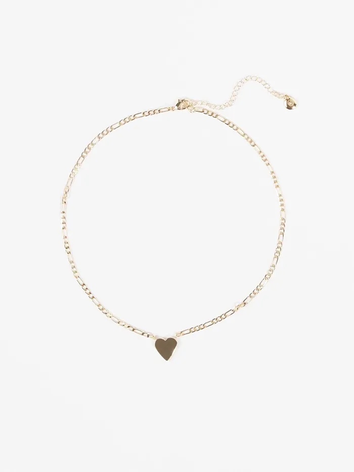 Women Heart Chain Link Necklace Gold Altar039d State Jewelry