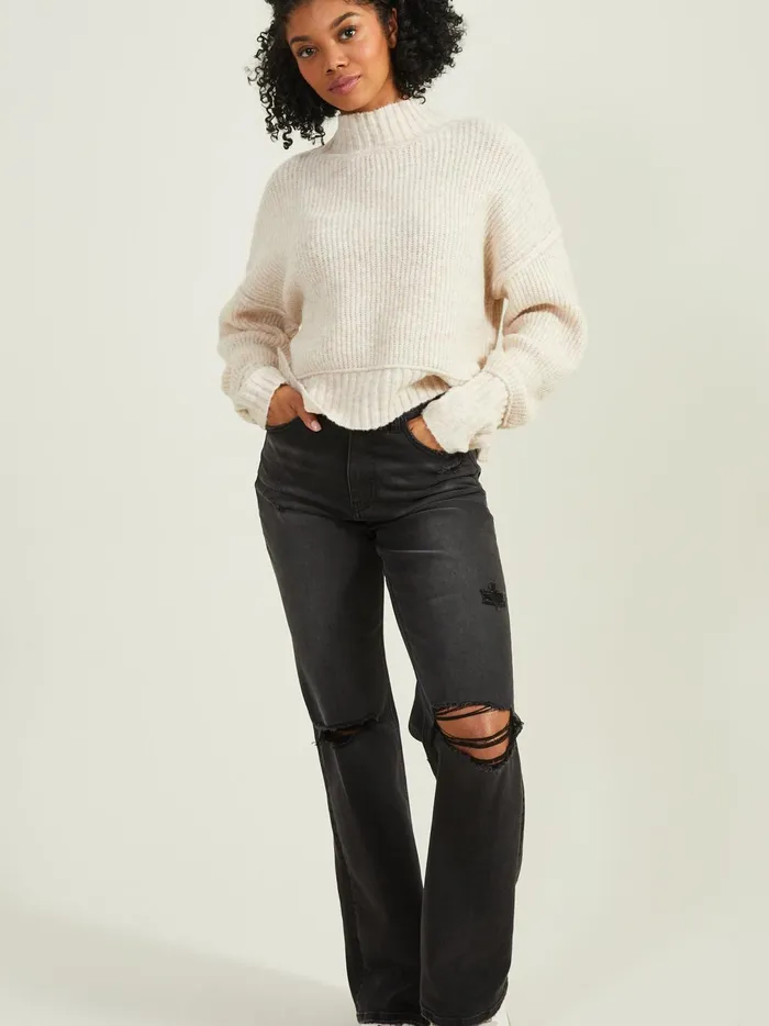 Women Hilary Straight Leg Jeans Washedblack Altar039d State Jeans