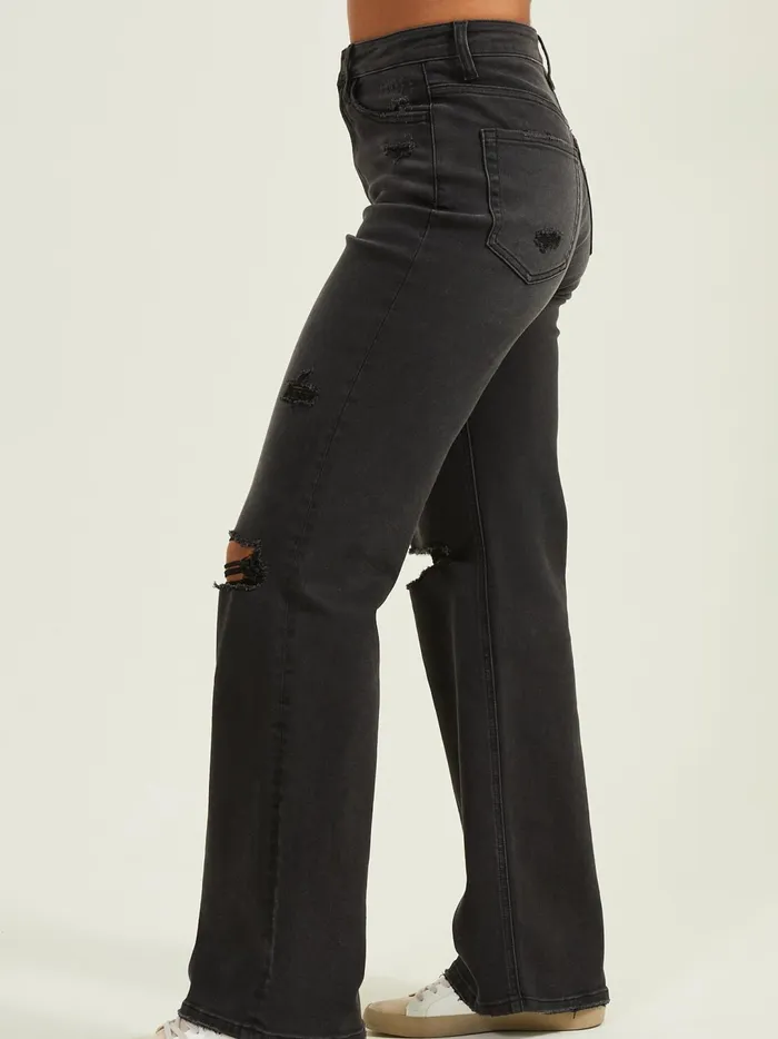 Women Hilary Straight Leg Jeans Washedblack Altar039d State Jeans
