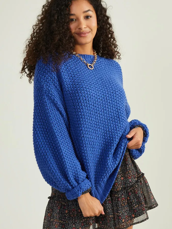 Women Imogen Chunky Tunic Sweater Royal Altar039d State Sweaters