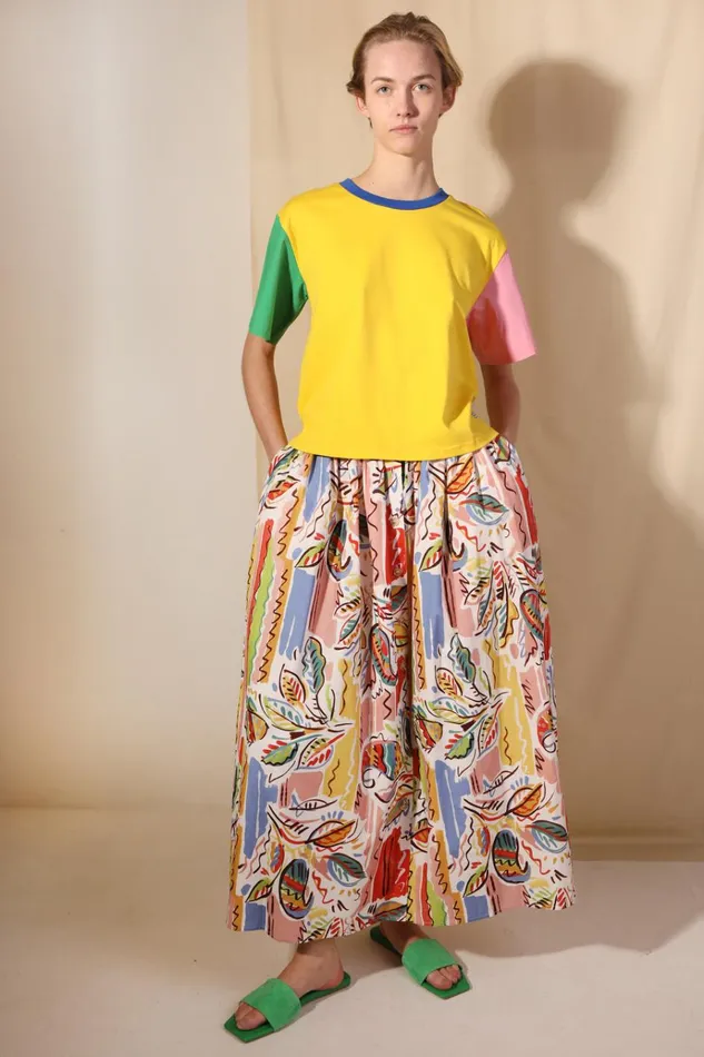 Women Isaac Skirt Painted Paisley LF Markey Skirts
