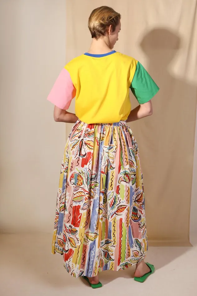 Women Isaac Skirt Painted Paisley LF Markey Skirts