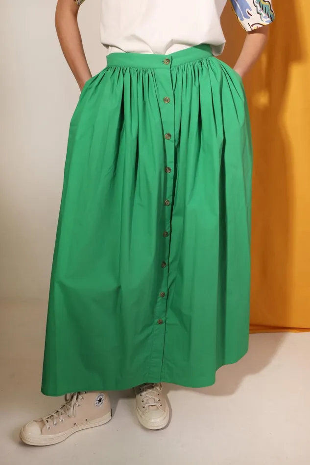 Women Isaac Skirt Verde LF Markey Skirts