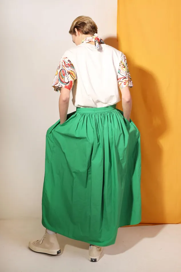 Women Isaac Skirt Verde LF Markey Skirts