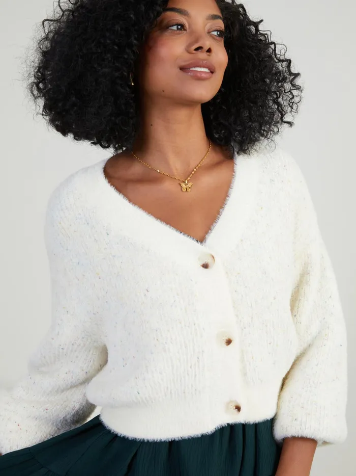 Women Ivii Confetti Cardigan Ivorymulti Altar039d State Sweaters