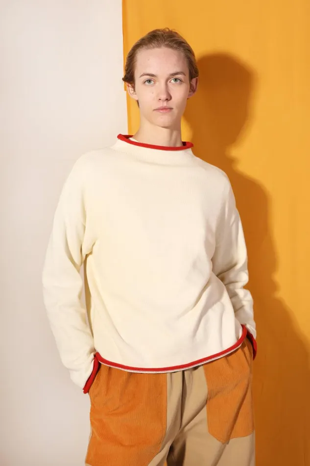 Women Ivo Knit Ecru LF Markey Knitwear