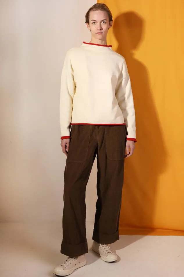 Women Ivo Knit Ecru LF Markey Knitwear