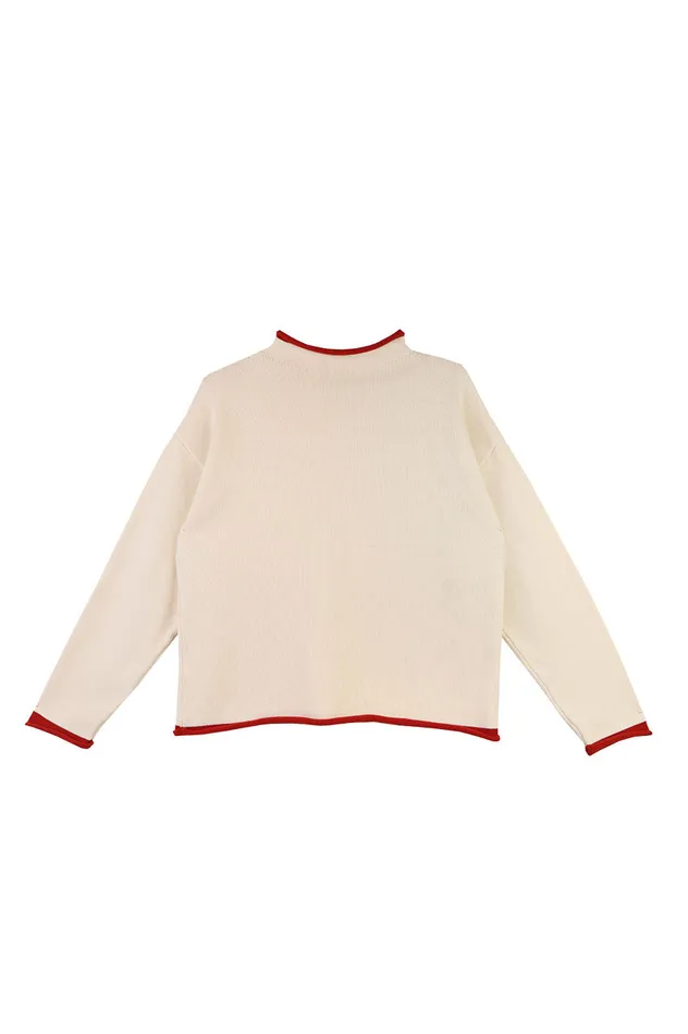 Women Ivo Knit Ecru LF Markey Knitwear