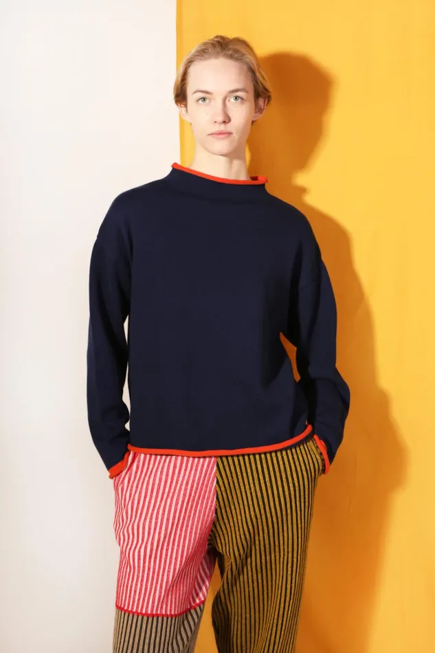Women Ivo Knit Navy LF Markey Knitwear