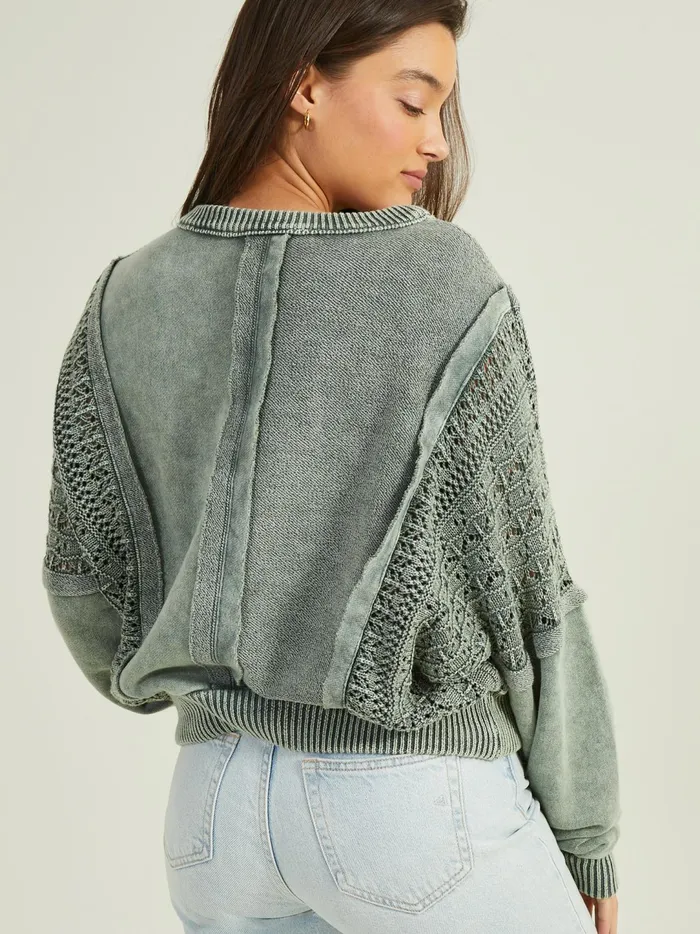Women Jenna Crochet Pieced Top Silverpine Altar039d State Blouses