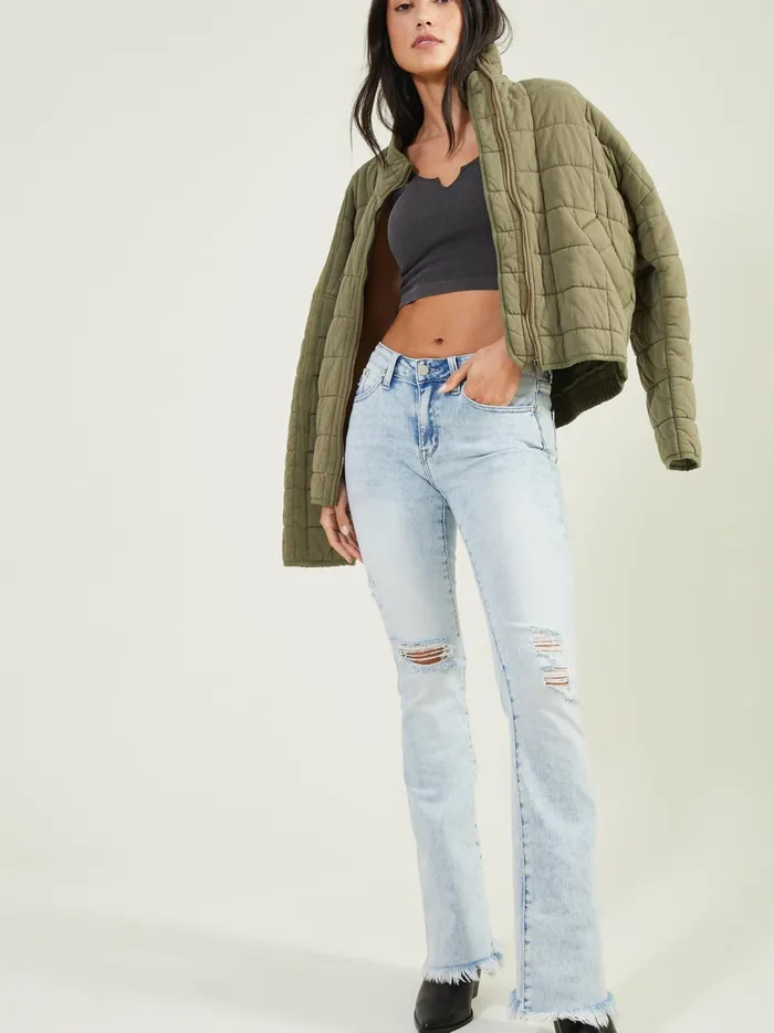 Women Jennie Flare Jeans Lightwash Altar039d State Jeans