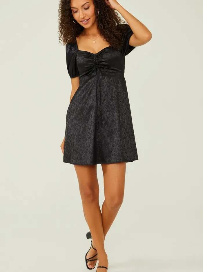 Women Jocelyn Satin Daisy Dress Black Altar039d State Special Occasion