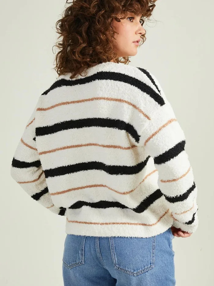 Women Juno Teddy Pullover Ivoryblack Altar039d State Sweaters