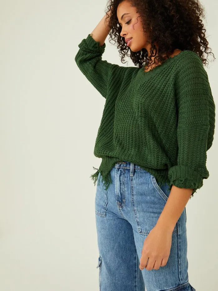 Women Kaelie Distressed Sweater Hunter Altar039d State Sweaters