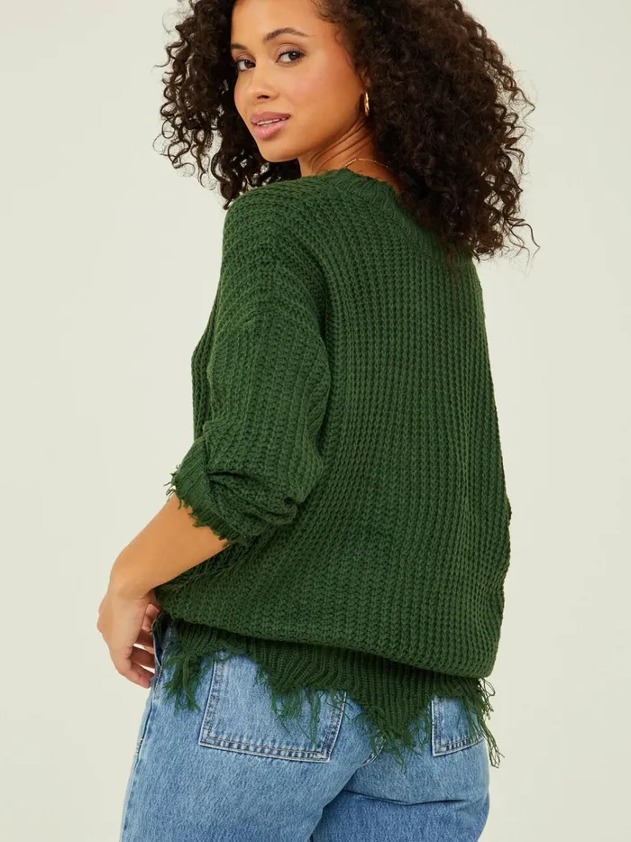 Women Kaelie Distressed Sweater Hunter Altar039d State Sweaters
