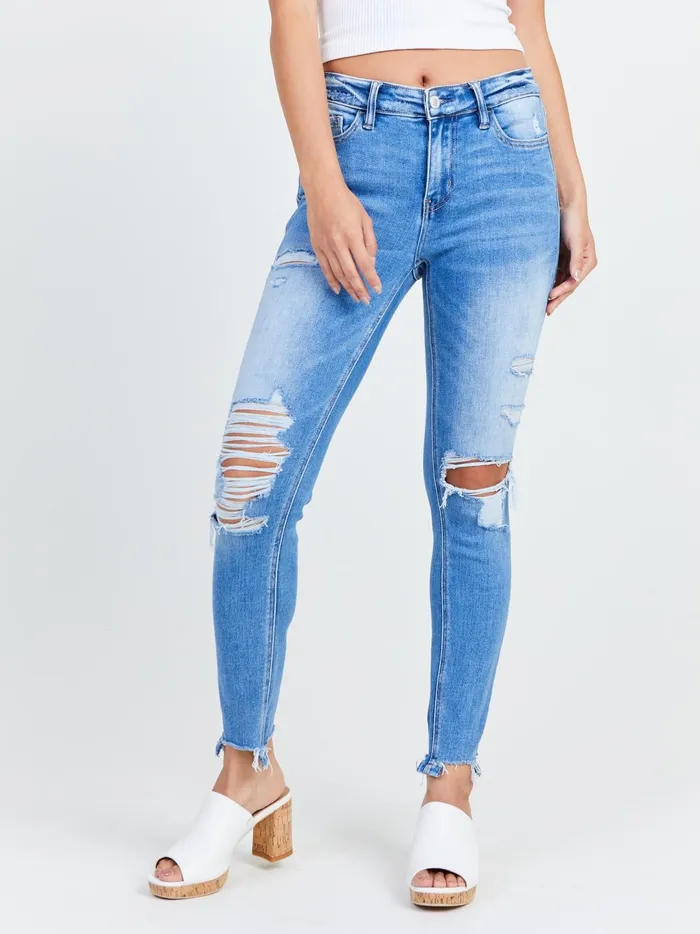 Women Kaylie Skinny Jeans Medblue Altar039d State Jeans
