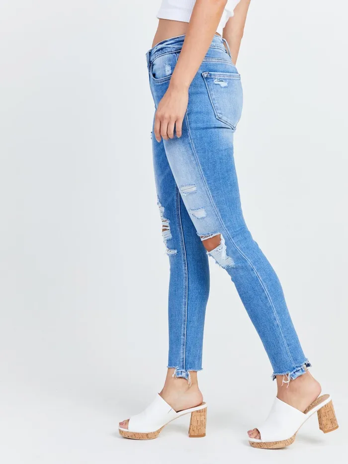 Women Kaylie Skinny Jeans Medblue Altar039d State Jeans