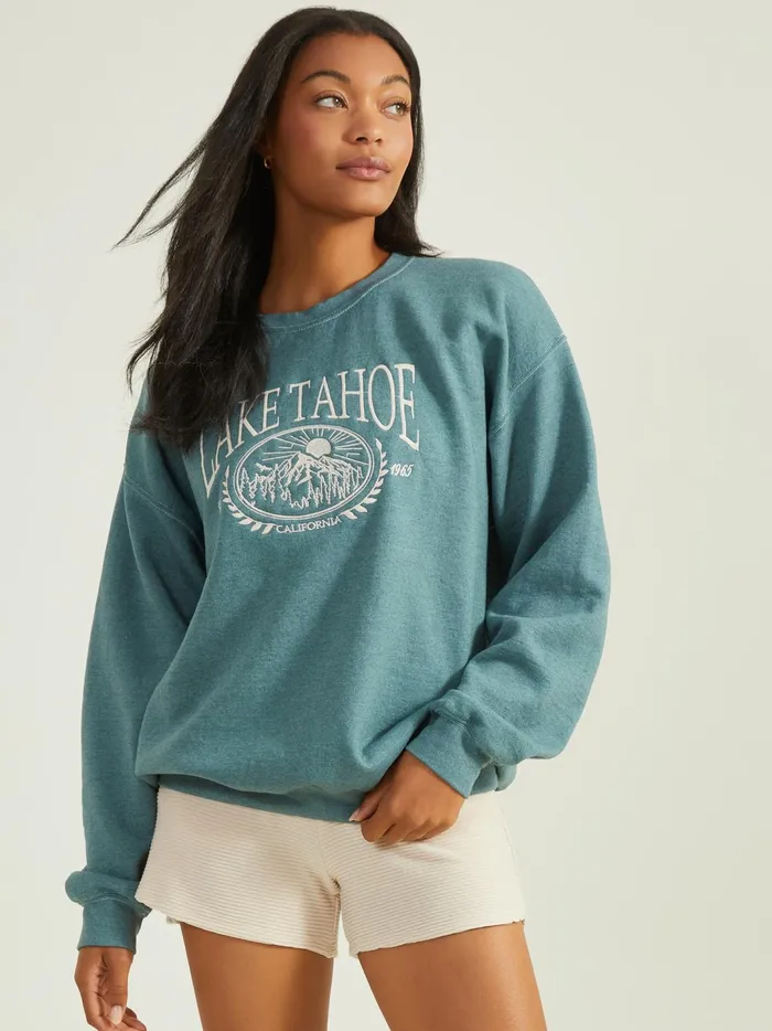 Women Lake Tahoe Graphic Sweatshirt Silverpine Altar039d State Activewear