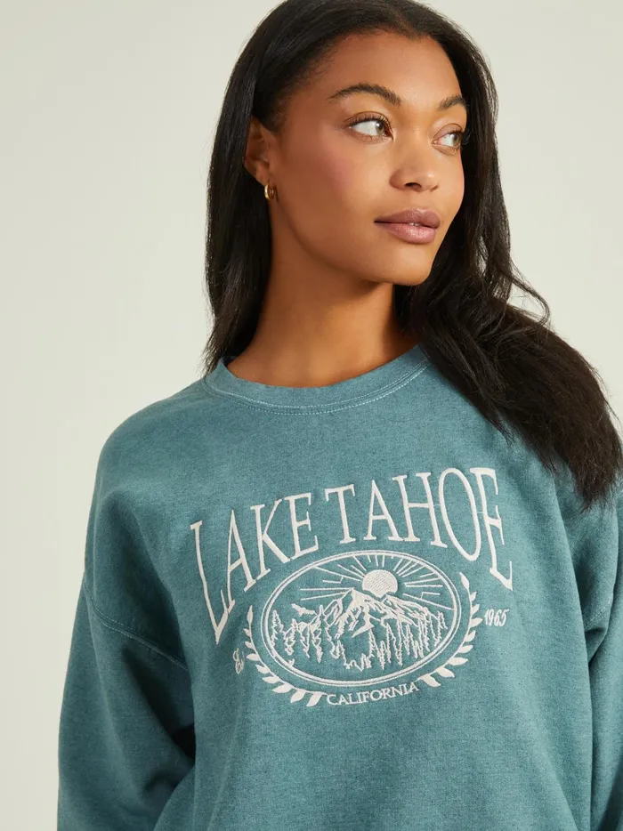 Women Lake Tahoe Graphic Sweatshirt Silverpine Altar039d State Activewear