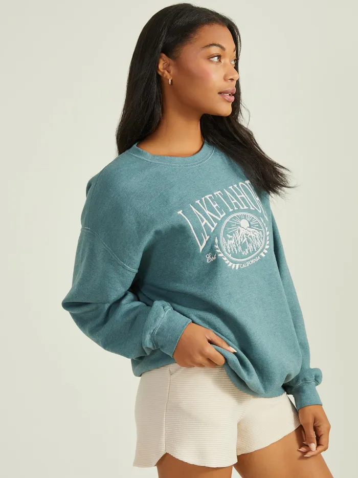 Women Lake Tahoe Graphic Sweatshirt Silverpine Altar039d State Activewear