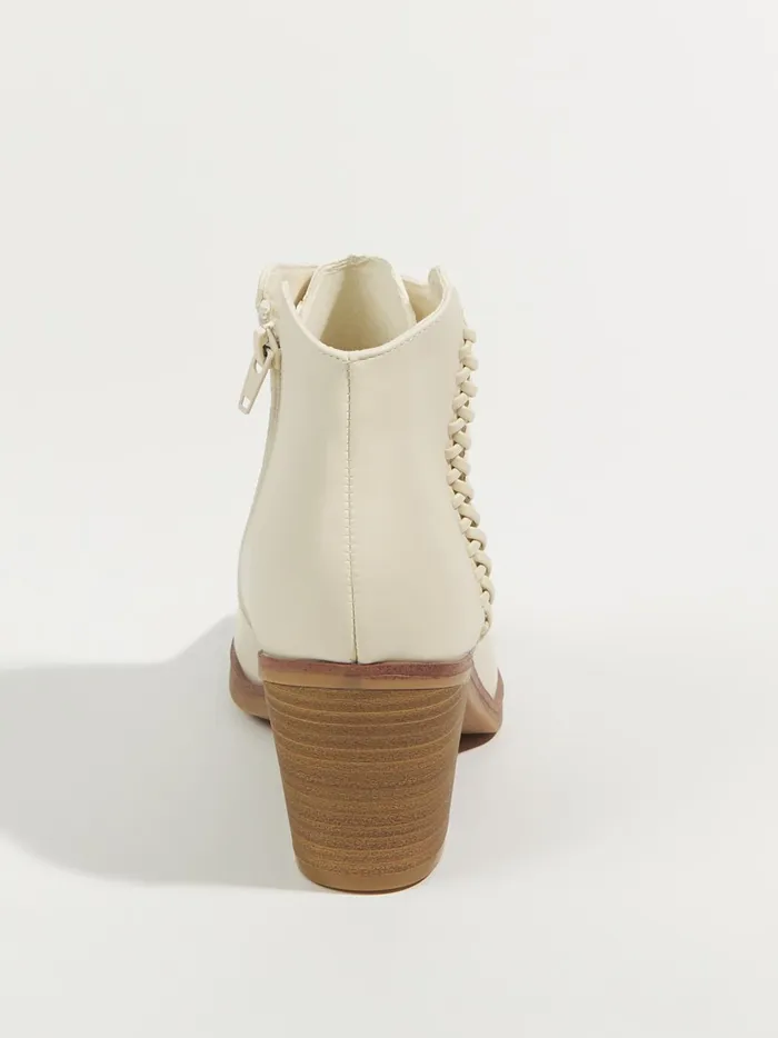 Women Lasso Stitched Ankle Booties Ivory Altar039d State Boots Booties
