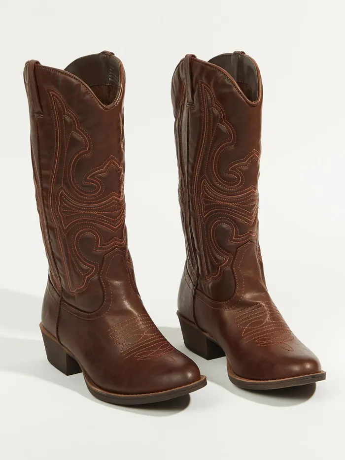 Women Legend Stitched Western Boots By Matisse Chocolate Altar039d State Boots Booties