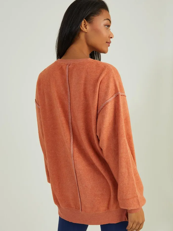 Women Leisure Fleece Top Clay Altar039d State Activewear