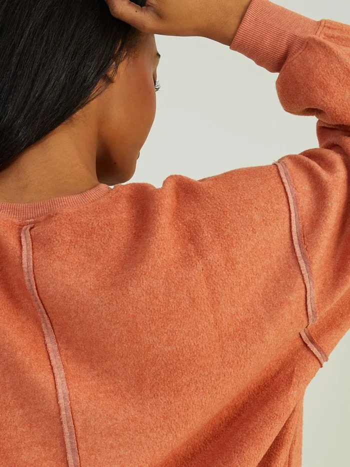 Women Leisure Fleece Top Clay Altar039d State Activewear