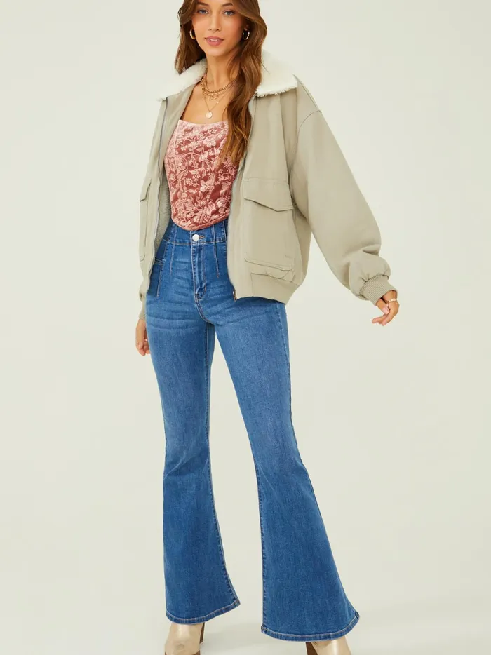Women Lexi Flare Jeans Medwash Altar039d State Flare Jeans