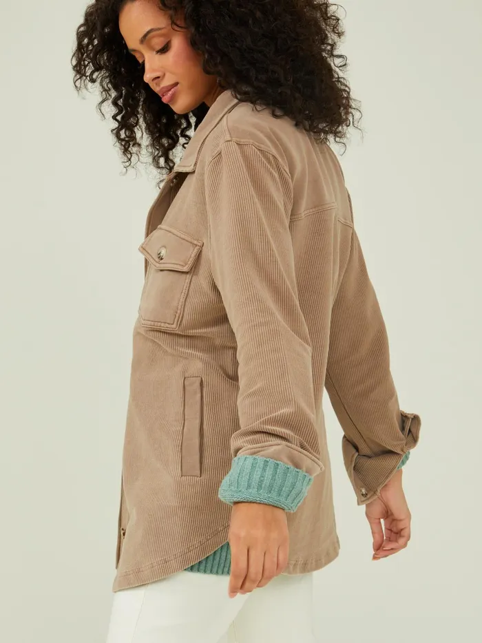 Women Lexi Ribbed Shacket Copper Altar039d State Jackets