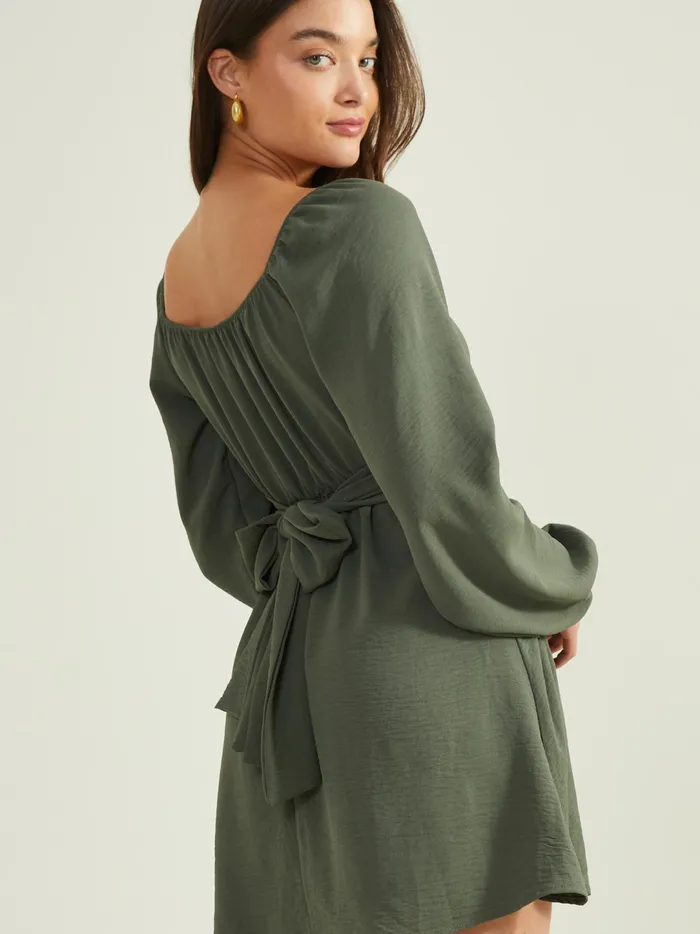 Women Lola Crossover Dress Darkolive Altar039d State Casual