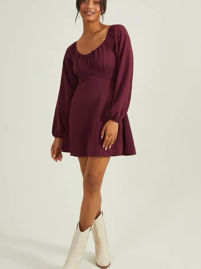 Women Lola Crossover Dress Raisin Altar039d State Casual