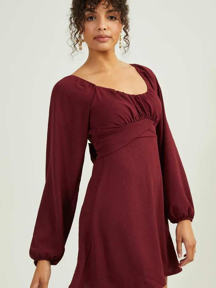 Women Lola Crossover Dress Wine Altar039d State Casual