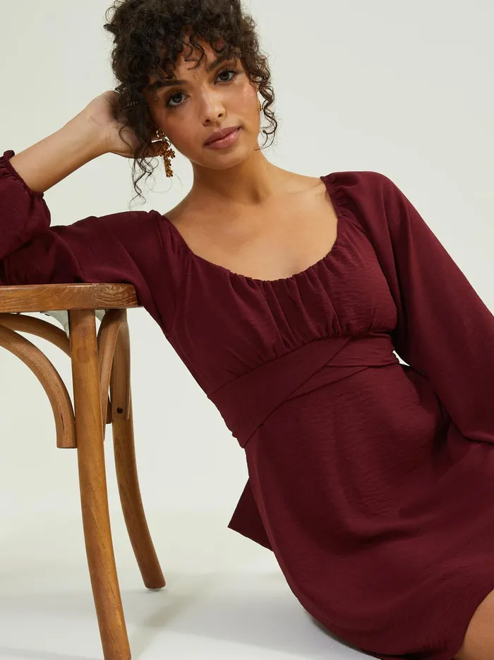 Women Lola Crossover Dress Wine Altar039d State Casual