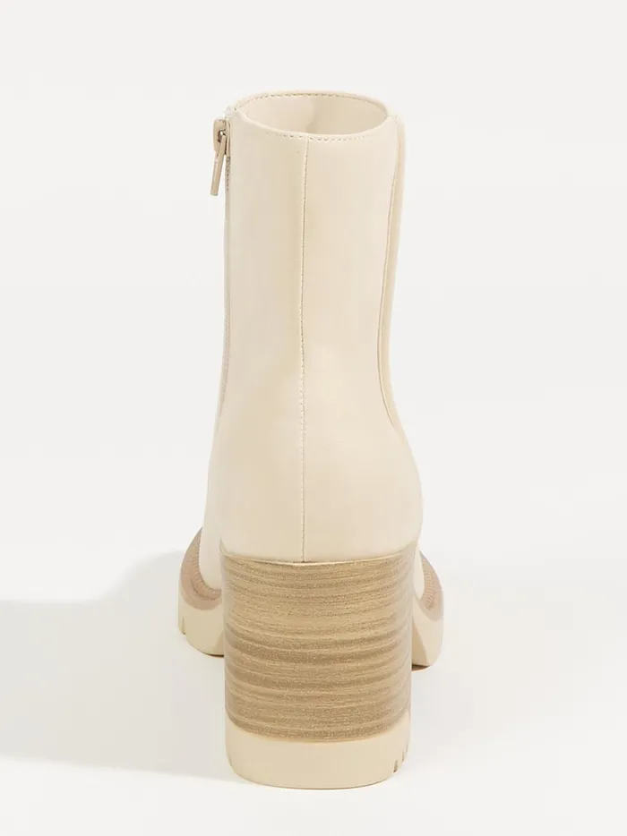 Women Lolla Lug Sole Boots Beige Altar039d State Boots Booties
