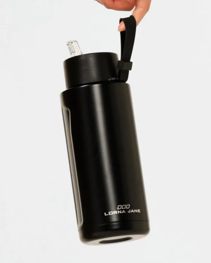 Women LORNA JANE Accessories Essential Insulated Water Bottle Black