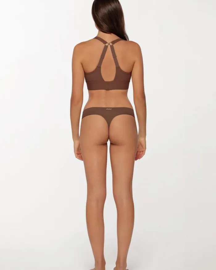 Women LORNA JANE Accessories Feel Naked GString Chocolate