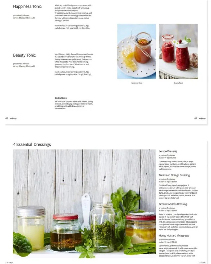 Women LORNA JANE Accessories Nourish Cookbook Multi