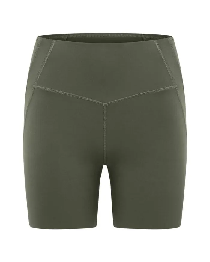 Women LORNA JANE Bike Shorts Formation 2Pocket Recycled 16cm Bike Short Agave Green