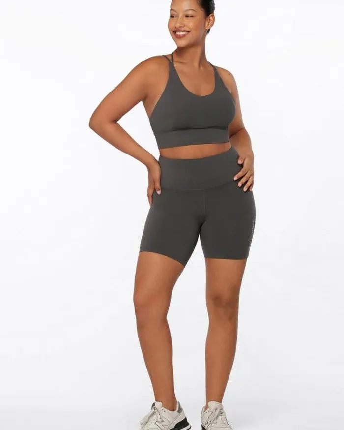 Women LORNA JANE Bike Shorts Lotus No Chafe 16cm Bike Short Titanium