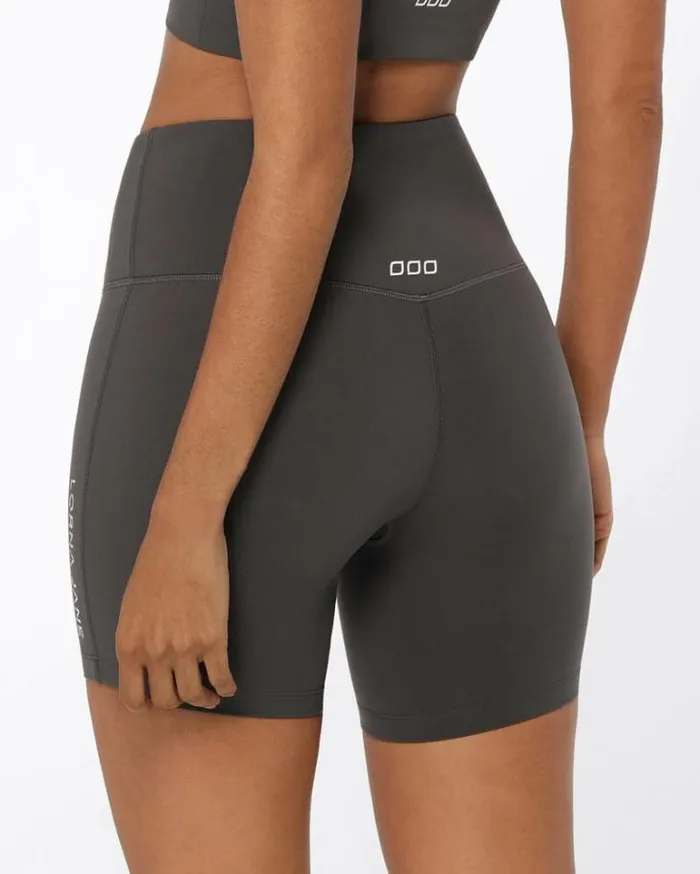 Women LORNA JANE Bike Shorts Lotus No Chafe 16cm Bike Short Titanium
