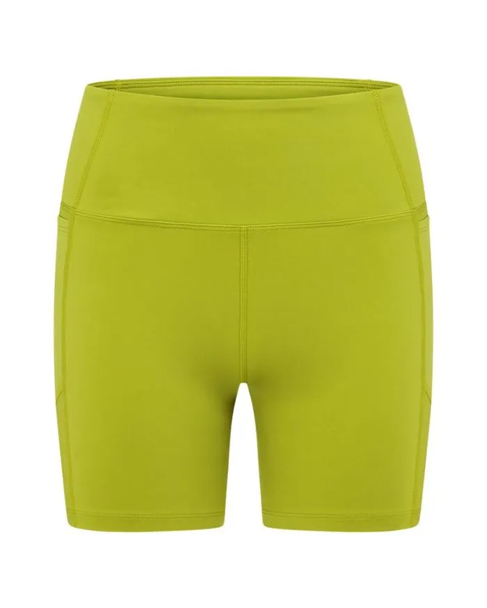 Women LORNA JANE Bike Shorts Movement Recycled No Chafe Pocket Bike Short Dark Sage