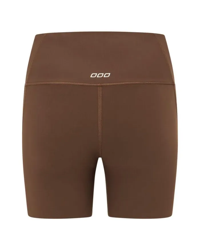 Women LORNA JANE Bike Shorts Safari Reversible No Chafe 16cm Bike Short Espresso Safari Print