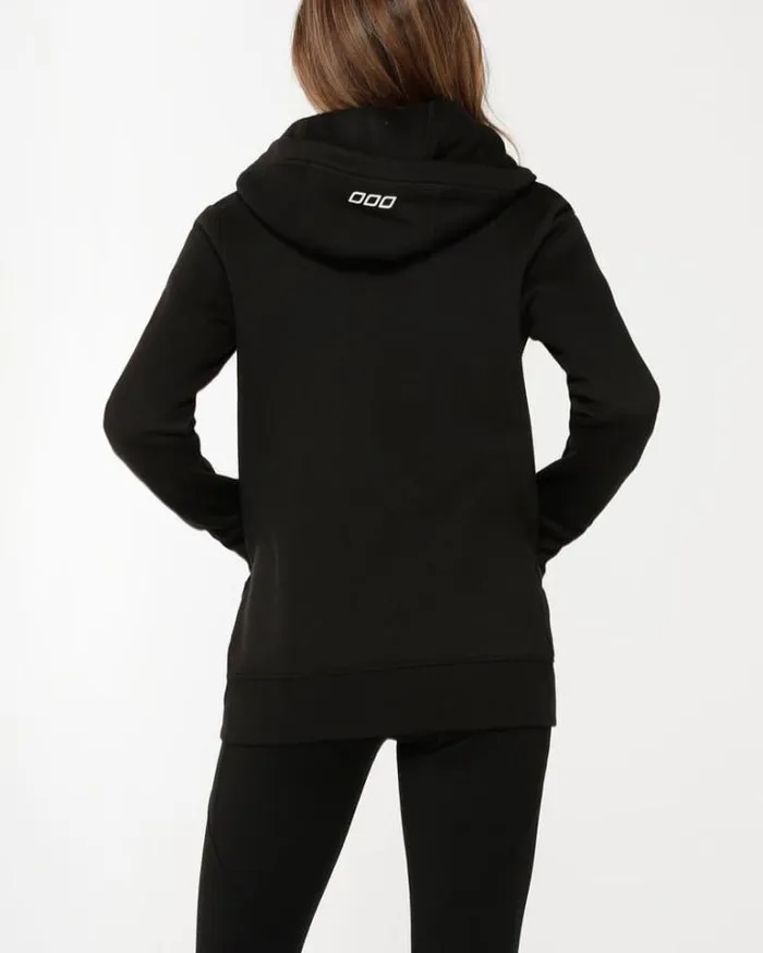 Women LORNA JANE Jackets Hoodies And Sweats Classic Zip Thru Hoodie Jacket Black
