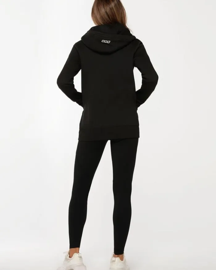 Women LORNA JANE Jackets Hoodies And Sweats Classic Zip Thru Hoodie Jacket Black